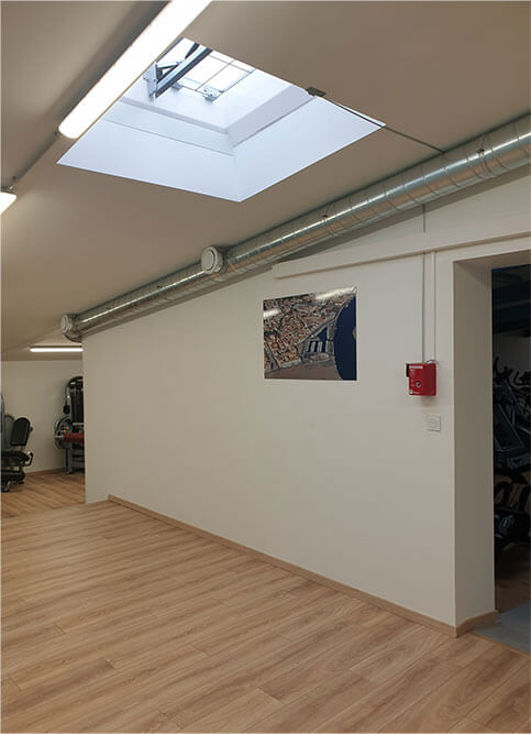 Extension d'une salle de sport BODY FITNESS