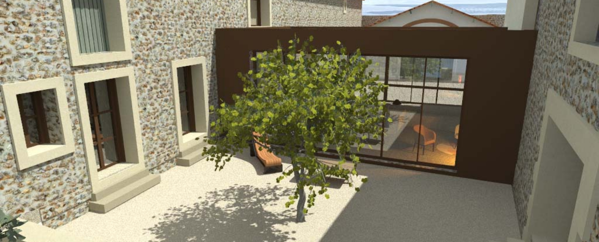 Plan en 3D d’un logement individuel